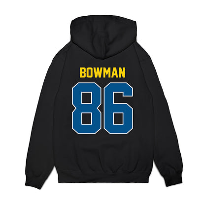 Delaware - NCAA Football : Jaxson Bowman - Vintage Helmet Premium Hooded Sweatshirt-1