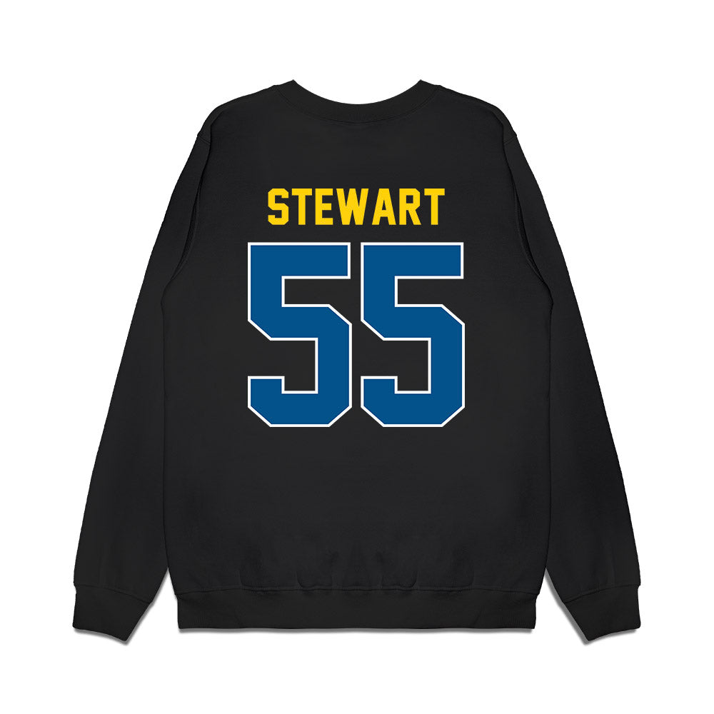 Delaware - NCAA Football : Dylan Stewart - Vintage Helmet Premium Crewneck Sweatshirt-1