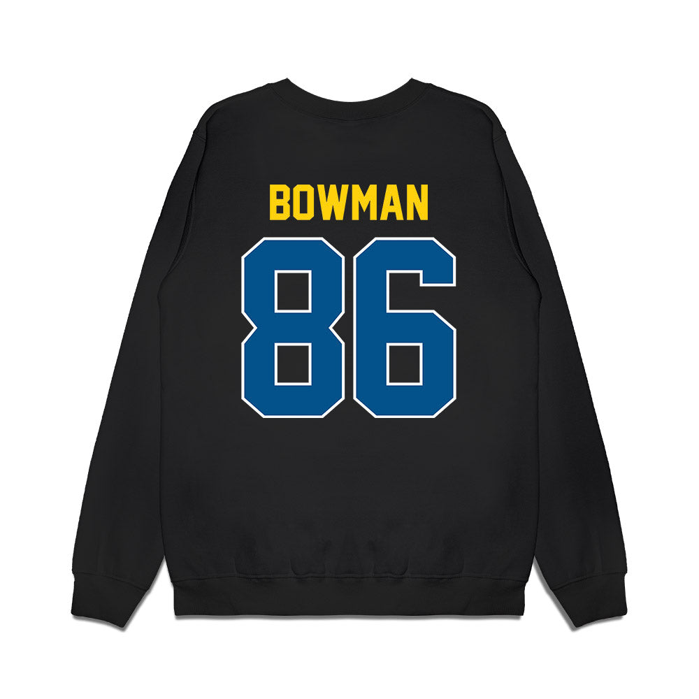 Delaware - NCAA Football : Jaxson Bowman - Vintage Helmet Premium Crewneck Sweatshirt-1