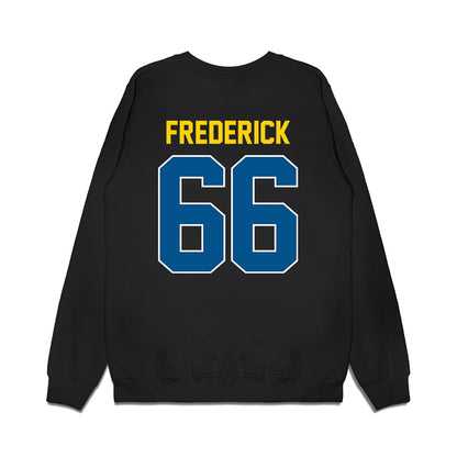 Delaware - NCAA Football : Bodie Frederick - Vintage Helmet Premium Crewneck Sweatshirt-1