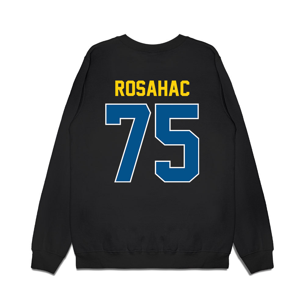 Delaware - NCAA Football : Noah Rosahac - Vintage Helmet Premium Crewneck Sweatshirt-1