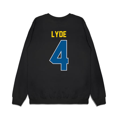 Delaware - NCAA Football : Akhoury Lyde - Vintage Helmet Premium Crewneck Sweatshirt-1