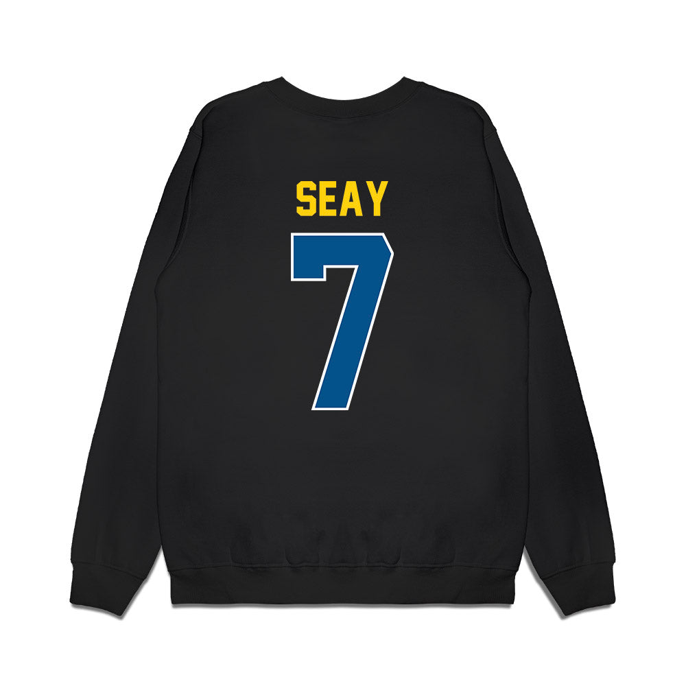 Delaware - NCAA Football : KT Seay - Vintage Helmet Premium Crewneck Sweatshirt-1