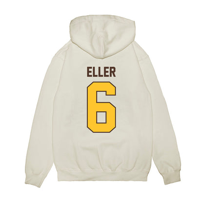 Wyoming - NCAA Football : Evan Eller - Vintage Helmet Premium Hooded Sweatshirt-1