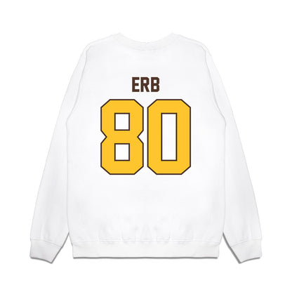 Wyoming - NCAA Football : Justin Erb - Vintage Helmet Premium Crewneck Sweatshirt-1