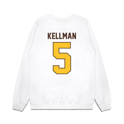 Wyoming - NCAA Football : Terron Kellman - Vintage Helmet Premium Crewneck Sweatshirt-1