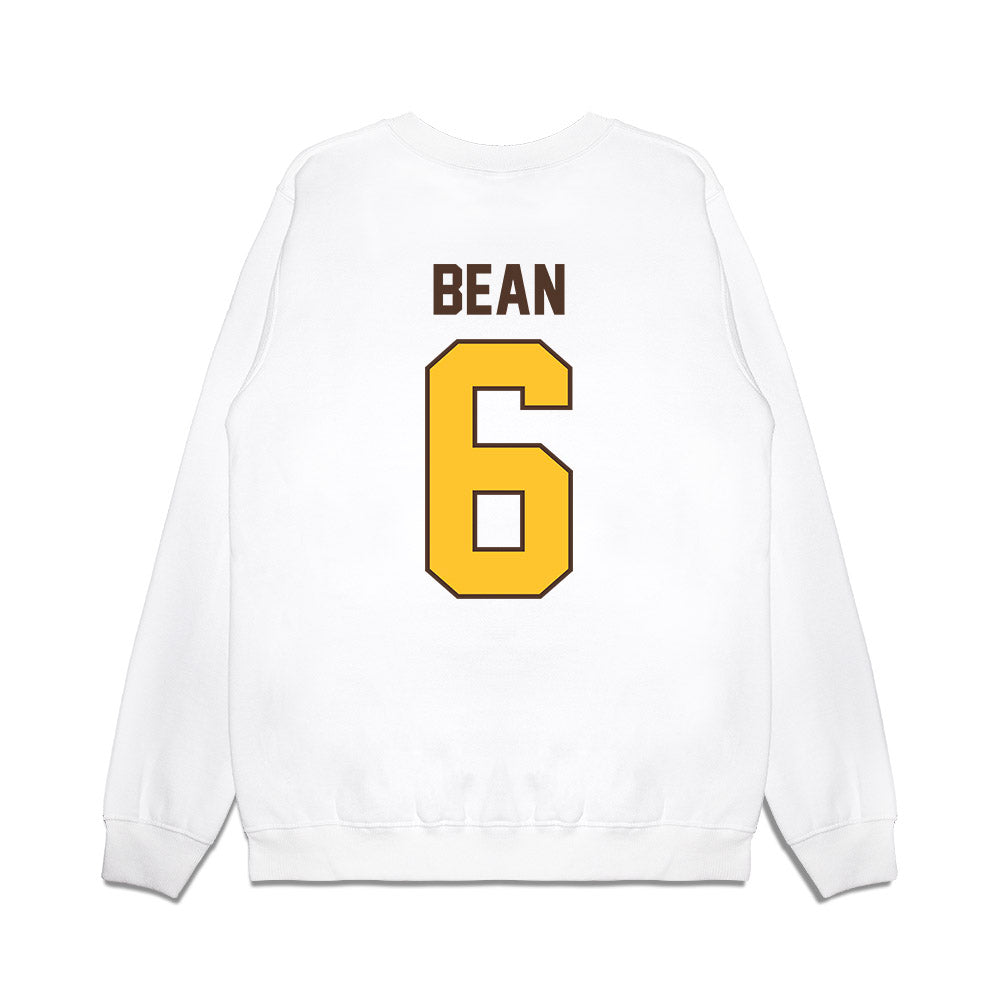 Wyoming - NCAA Football : Jaylan Bean - Vintage Helmet Premium Crewneck Sweatshirt-1