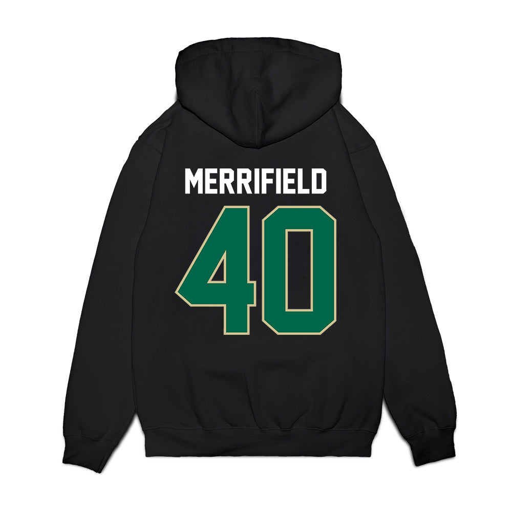 USF - NCAA Football : Jacob Merrifield - Vintage Helmet Premium Hooded Sweatshirt-1