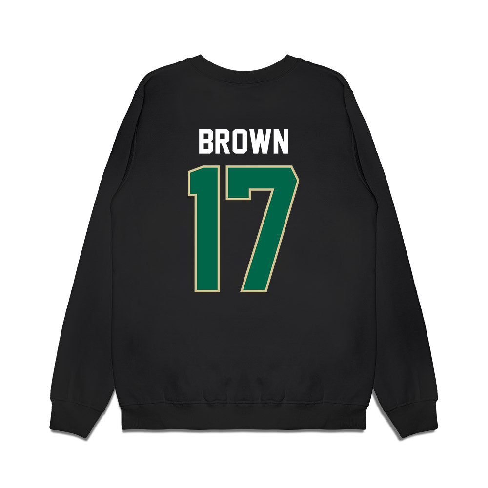 USF - NCAA Football : Byrum Brown - Vintage Helmet Premium Crewneck Sweatshirt-1