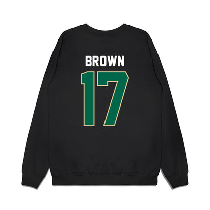 USF - NCAA Football : Byrum Brown - Vintage Helmet Premium Crewneck Sweatshirt-1