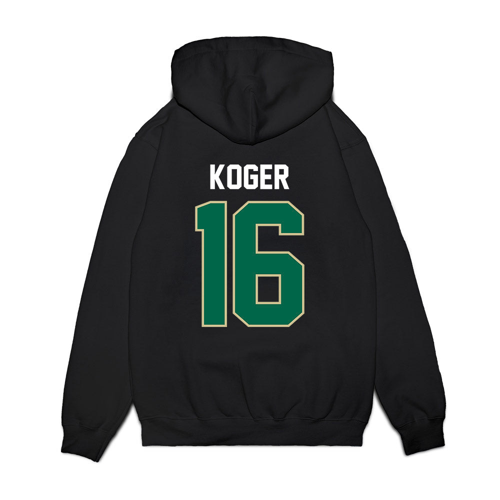 USF - NCAA Football : Jeremiah Koger - Vintage Helmet Premium Hooded Sweatshirt-1