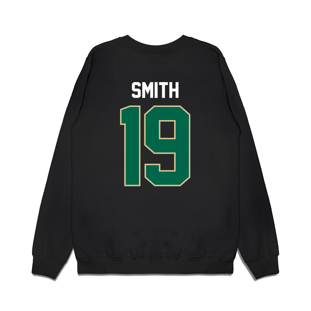 USF - NCAA Football : JeyQuan Smith - Vintage Helmet Premium Crewneck Sweatshirt-1