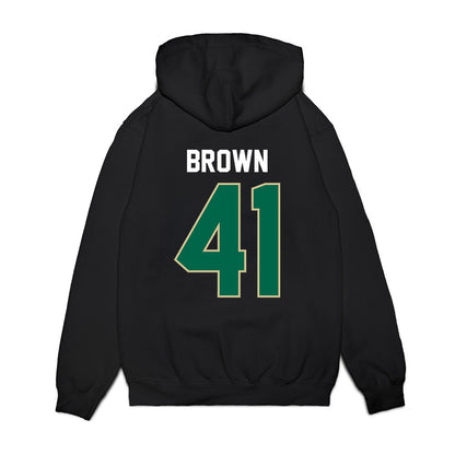 USF - NCAA Football : George Brown - Vintage Helmet Premium Hooded Sweatshirt-1