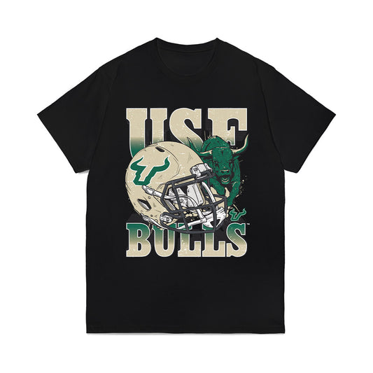USF - NCAA Football : Mac Harris - Vintage Helmet Comfort Colors T-Shirt-0