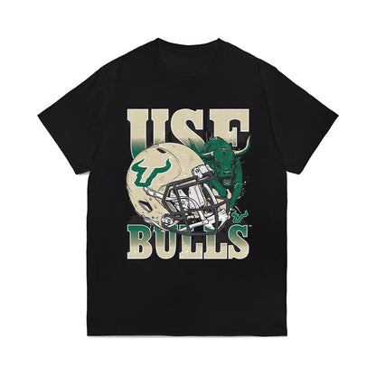 USF - NCAA Football : Jeremiah Jones - Vintage Helmet Comfort Colors T-Shirt-0