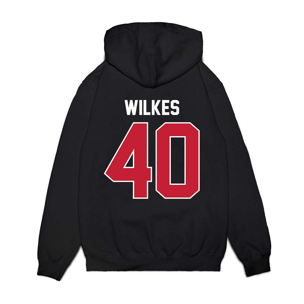 Richmond - NCAA Football : Jordan Wilkes - Vintage Helmet Premium Hooded Sweatshirt-1