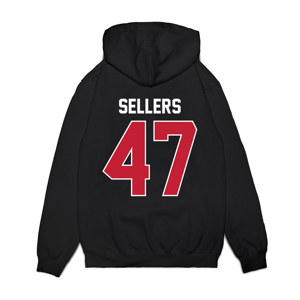 Richmond - NCAA Football : Daniel Sellers - Vintage Helmet Premium Hooded Sweatshirt-1