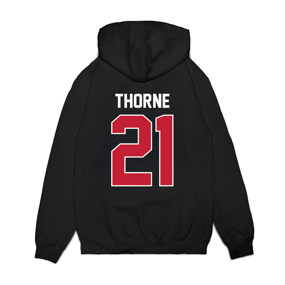 Richmond - NCAA Football : Jackson Thorne - Vintage Helmet Premium Hooded Sweatshirt-1