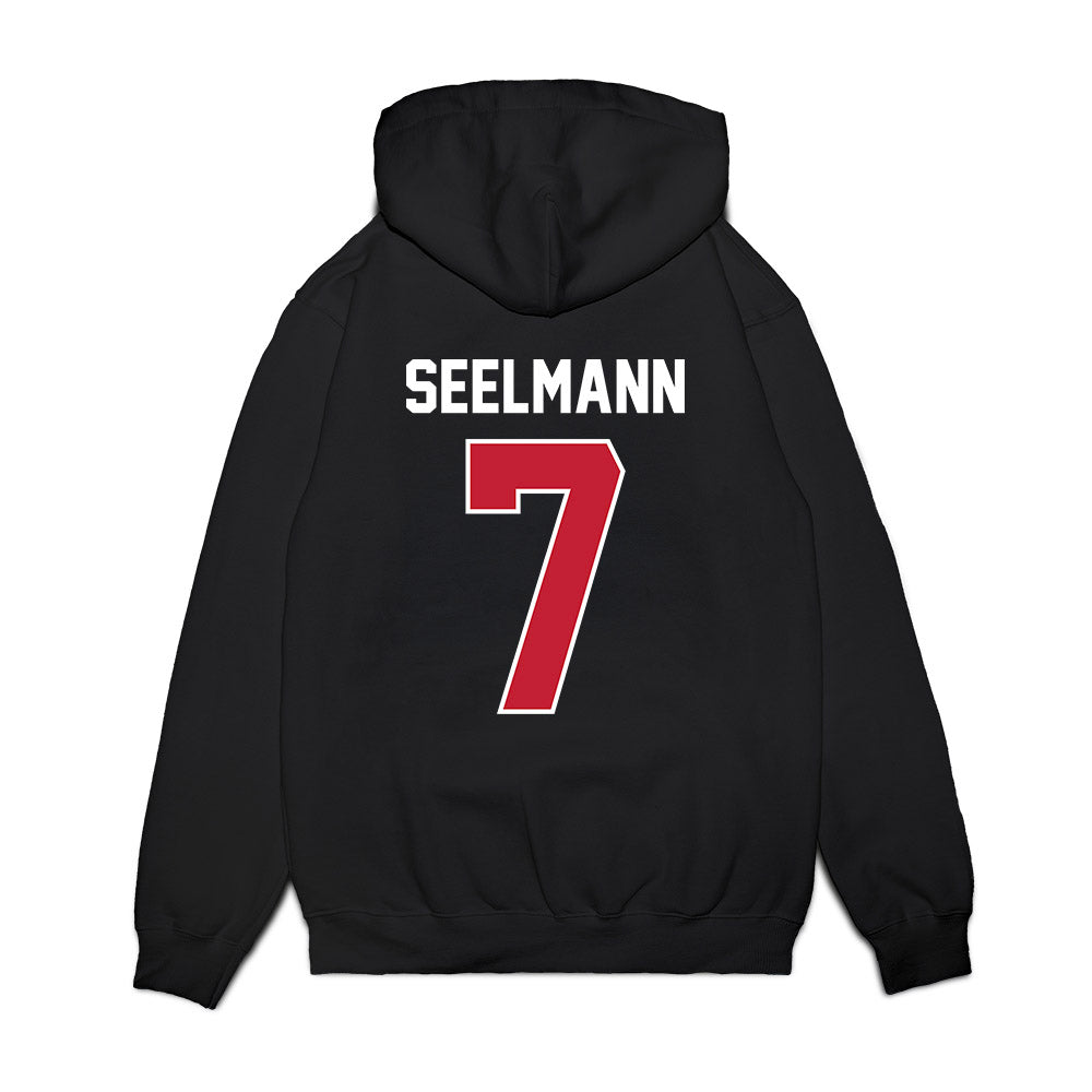 Richmond - NCAA Football : Peyton Seelmann - Vintage Helmet Premium Hooded Sweatshirt-1