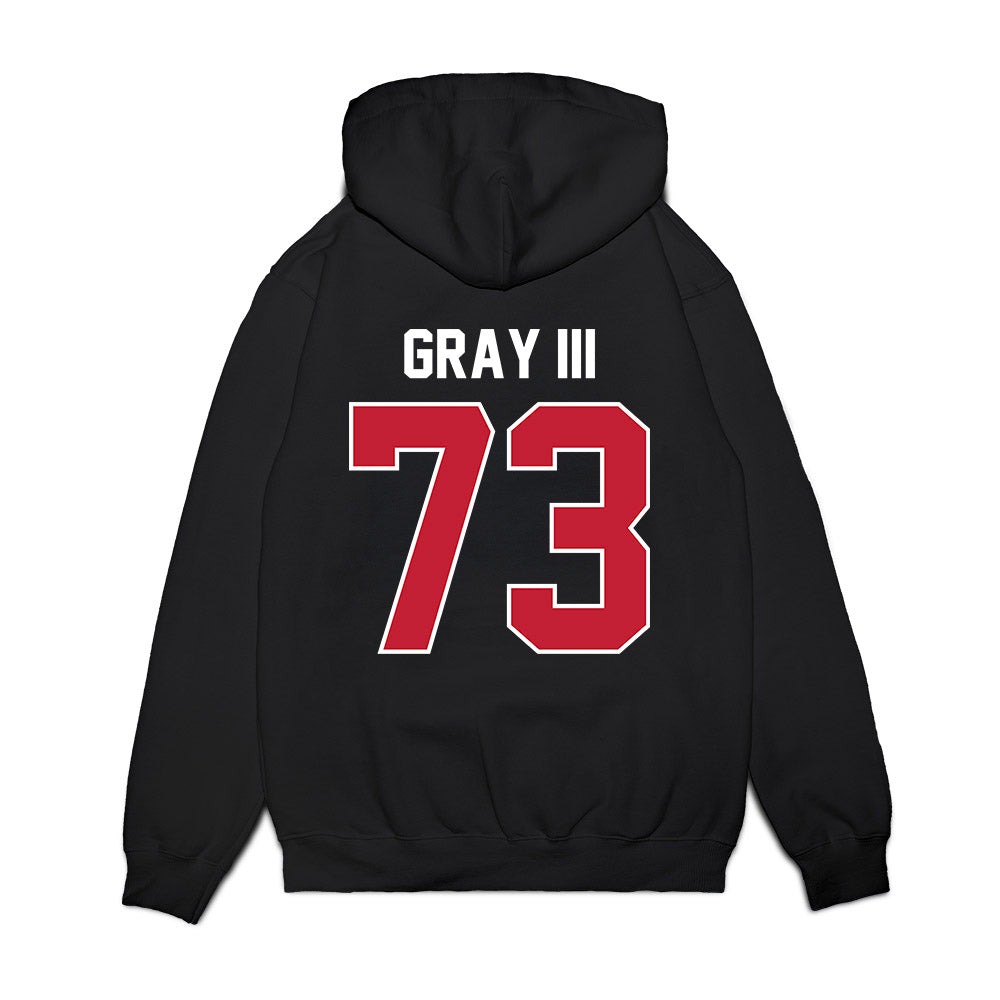 Richmond - NCAA Football : Phillip Gray III - Vintage Helmet Premium Hooded Sweatshirt-1