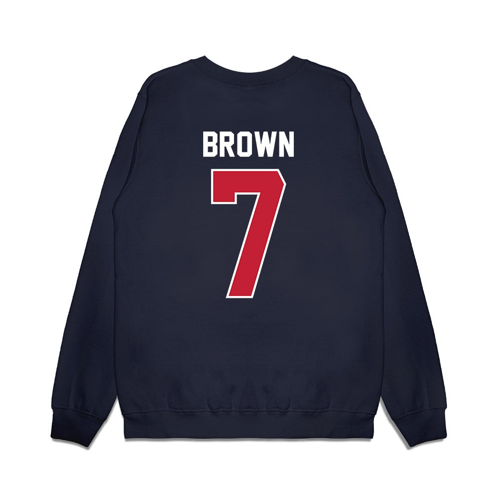Richmond - NCAA Football : Jamaal Brown - Vintage Helmet Premium Crewneck Sweatshirt-1
