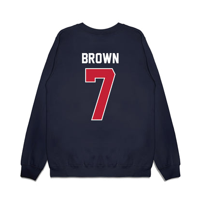 Richmond - NCAA Football : Jamaal Brown - Vintage Helmet Premium Crewneck Sweatshirt-1