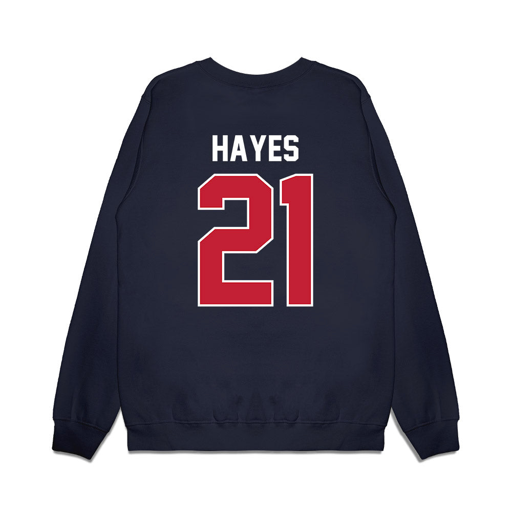 Richmond - NCAA Football : Jabril Hayes - Vintage Helmet Premium Crewneck Sweatshirt-1