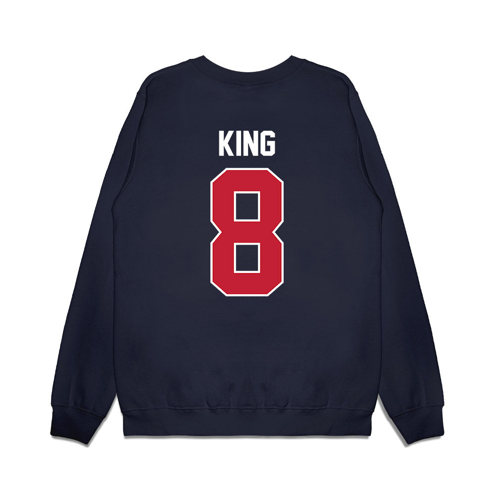 Richmond - NCAA Football : Andrew King - Vintage Helmet Premium Crewneck Sweatshirt-1