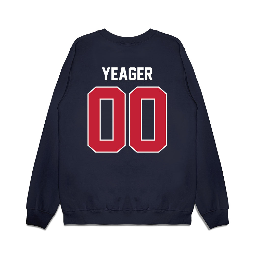 Richmond - NCAA Football : Marcus Yeager - Vintage Helmet Premium Crewneck Sweatshirt-1