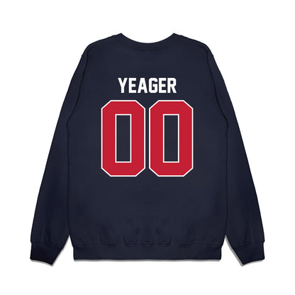 Richmond - NCAA Football : Marcus Yeager - Vintage Helmet Premium Crewneck Sweatshirt-1