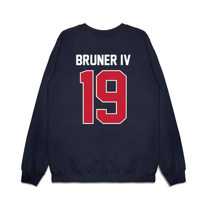 Richmond - NCAA Football : Lee Bruner IV - Vintage Helmet Premium Crewneck Sweatshirt-1