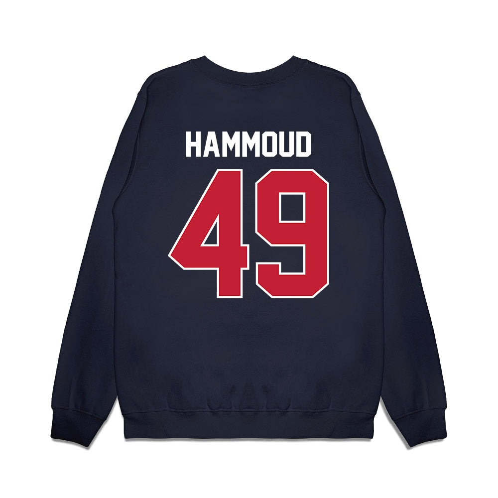 Richmond - NCAA Football : Ryan Hammoud - Vintage Helmet Premium Crewneck Sweatshirt-1