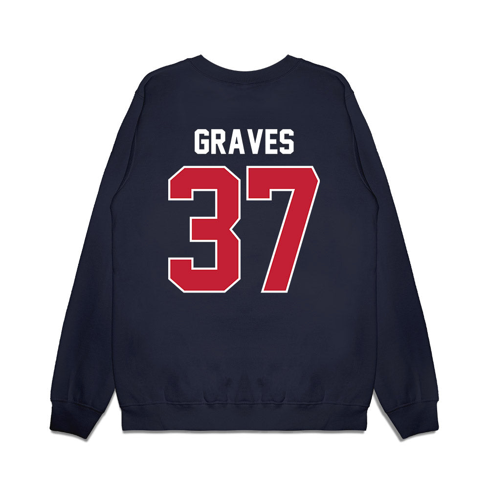 Richmond - NCAA Football : Chance Graves - Vintage Helmet Premium Crewneck Sweatshirt-1