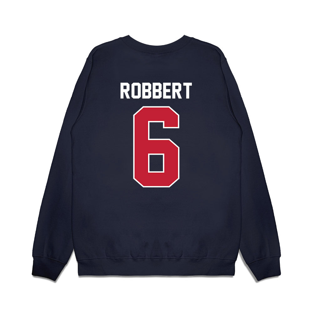 Richmond - NCAA Football : Matt Robbert - Vintage Helmet Premium Crewneck Sweatshirt-1