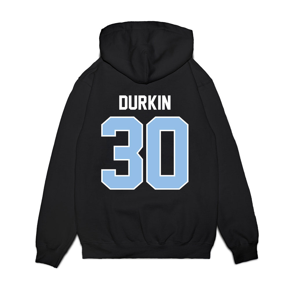 Old Dominion - NCAA Football : Brendan Durkin - Vintage Helmet Premium Hooded Sweatshirt-1