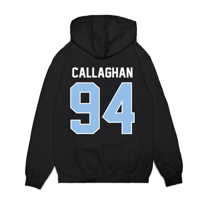 Old Dominion - NCAA Football : Riley Callaghan - Vintage Helmet Premium Hooded Sweatshirt-1