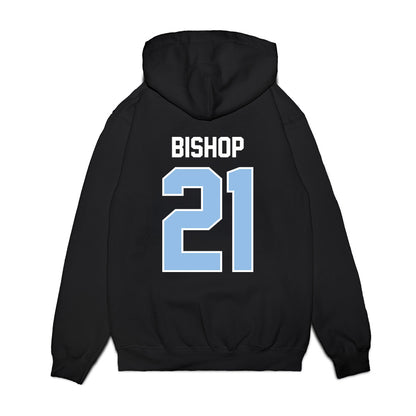 Old Dominion - NCAA Football : Caleb Bishop - Vintage Helmet Premium Hooded Sweatshirt-1