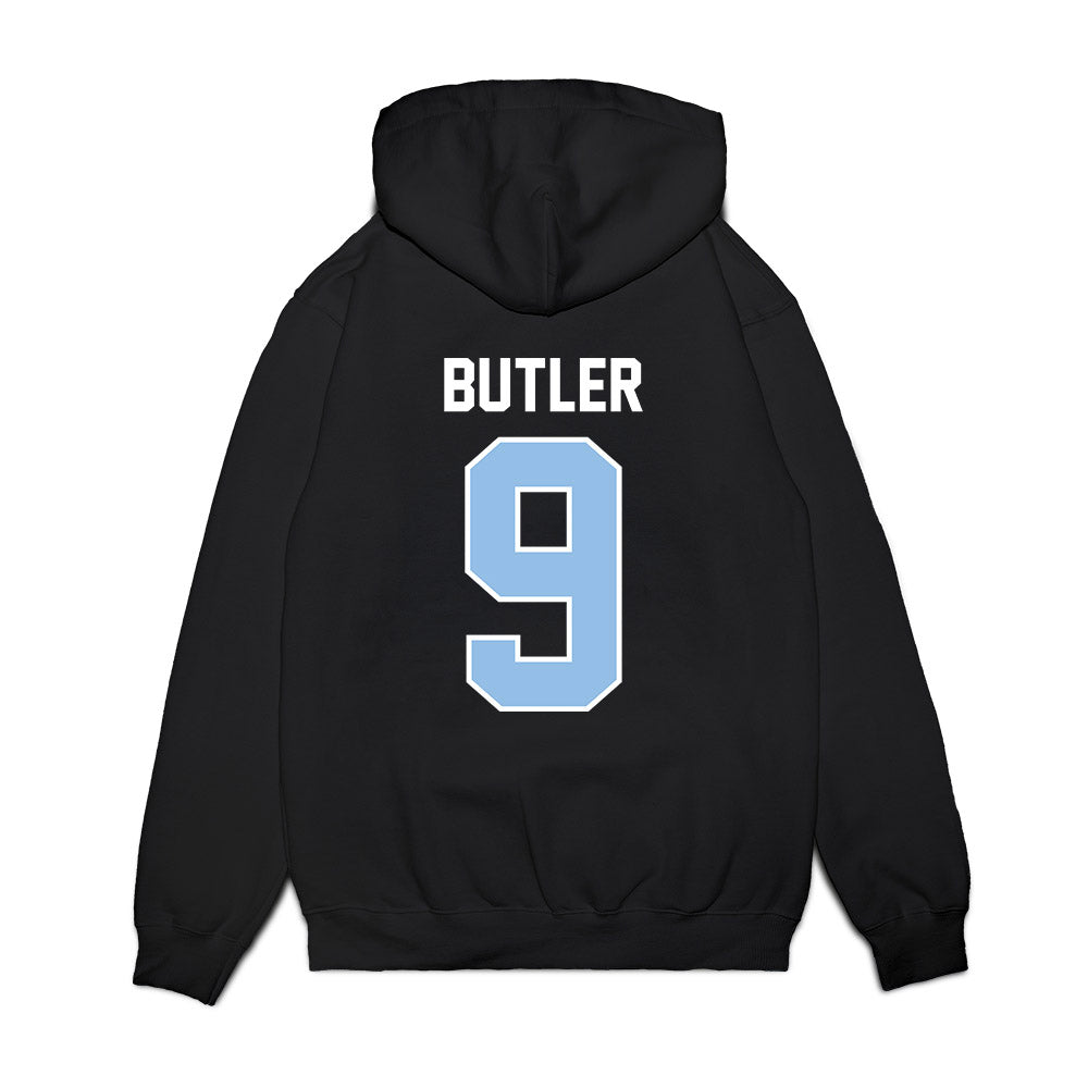 Old Dominion - NCAA Football : Jailen Butler - Vintage Helmet Premium Hooded Sweatshirt-1