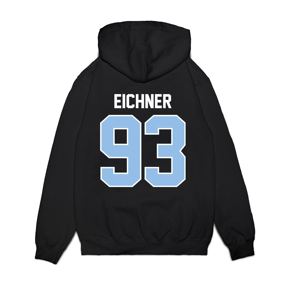 Old Dominion - NCAA Football : Nathanial Eichner - Vintage Helmet Premium Hooded Sweatshirt-1