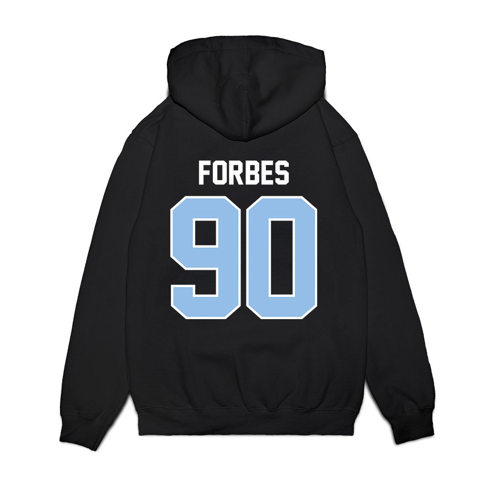 Old Dominion - NCAA Football : Christopher Forbes - Vintage Helmet Premium Hooded Sweatshirt-1