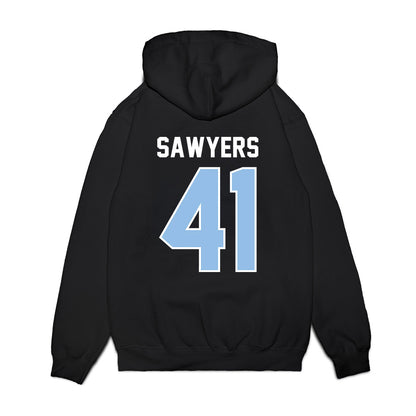Old Dominion - NCAA Football : Gage Sawyers - Vintage Helmet Premium Hooded Sweatshirt-1