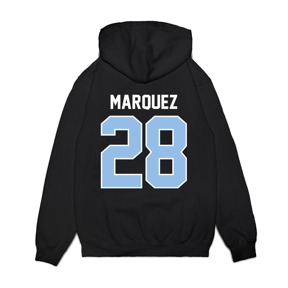 Old Dominion - NCAA Football : Troy Marquez - Vintage Helmet Premium Hooded Sweatshirt-1