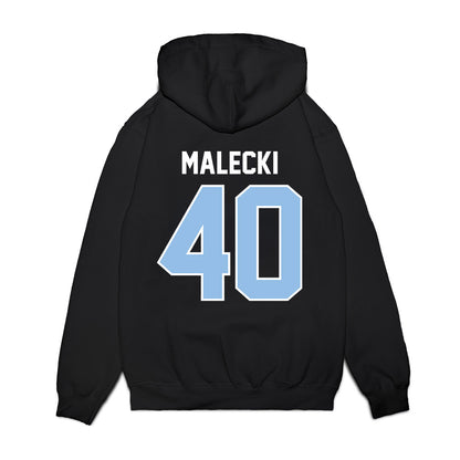 Old Dominion - NCAA Football : Hunter Malecki - Vintage Helmet Premium Hooded Sweatshirt-1