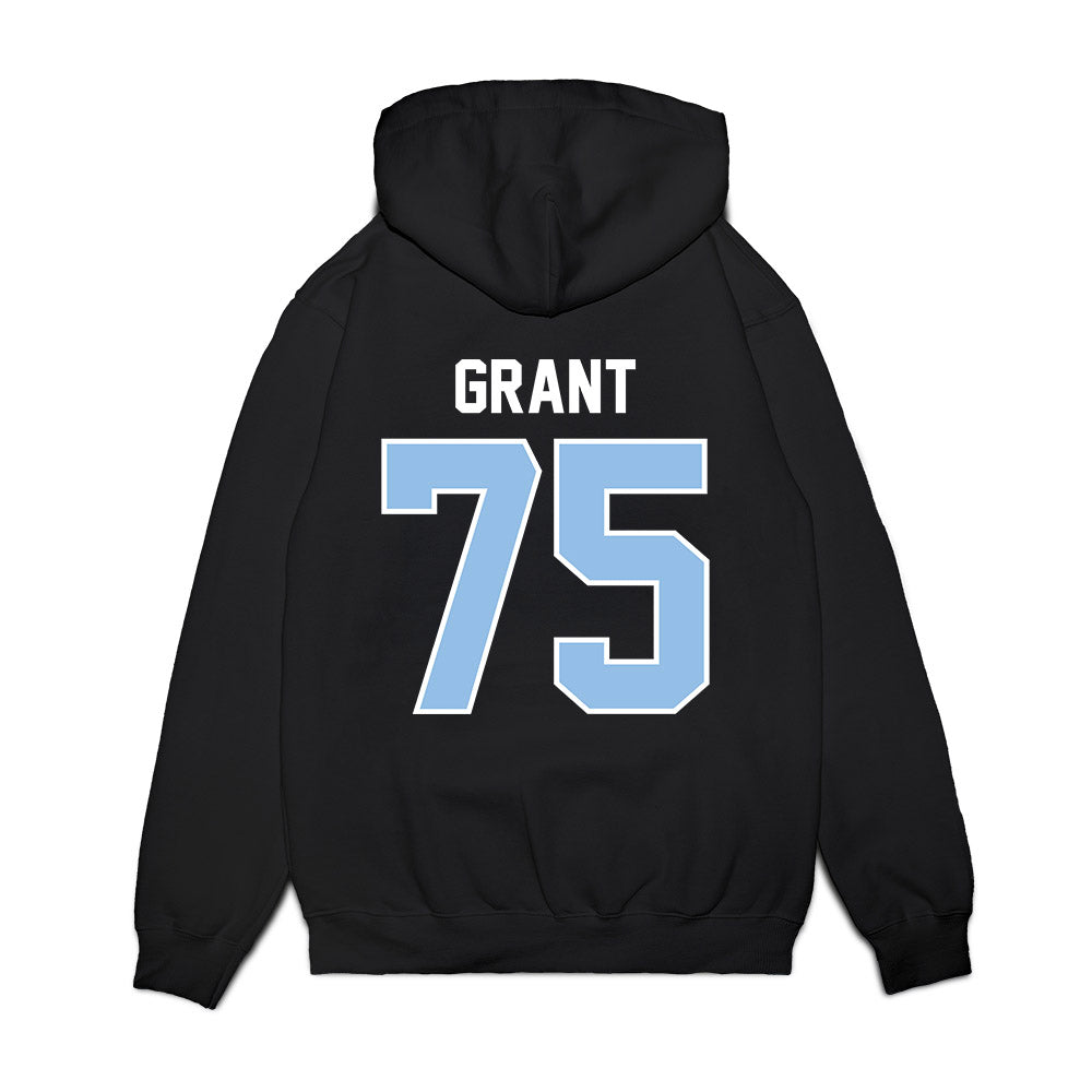 Old Dominion - NCAA Football : Skyler Grant - Vintage Helmet Premium Hooded Sweatshirt-1