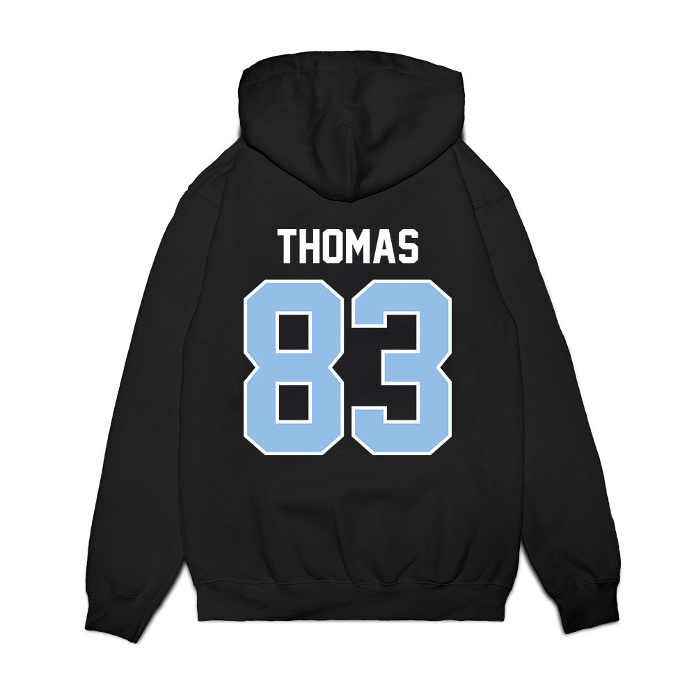 Old Dominion - NCAA Football : Ryan Thomas - Vintage Helmet Premium Hooded Sweatshirt-1