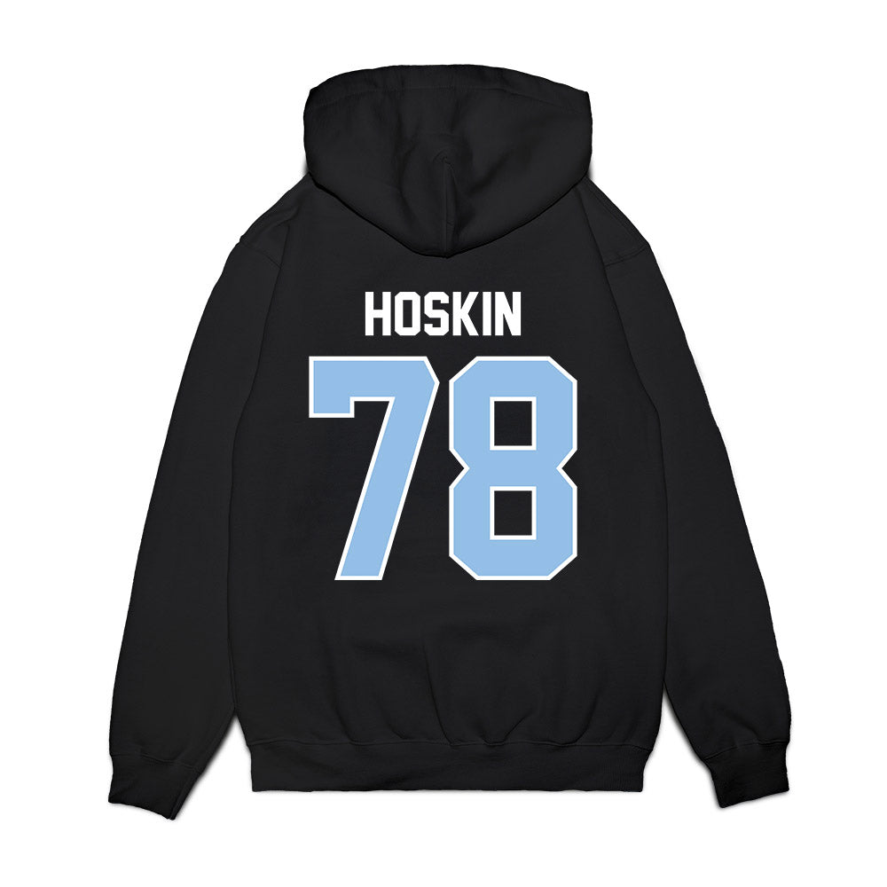 Old Dominion - NCAA Football : Elijah Hoskin - Vintage Helmet Premium Hooded Sweatshirt-1