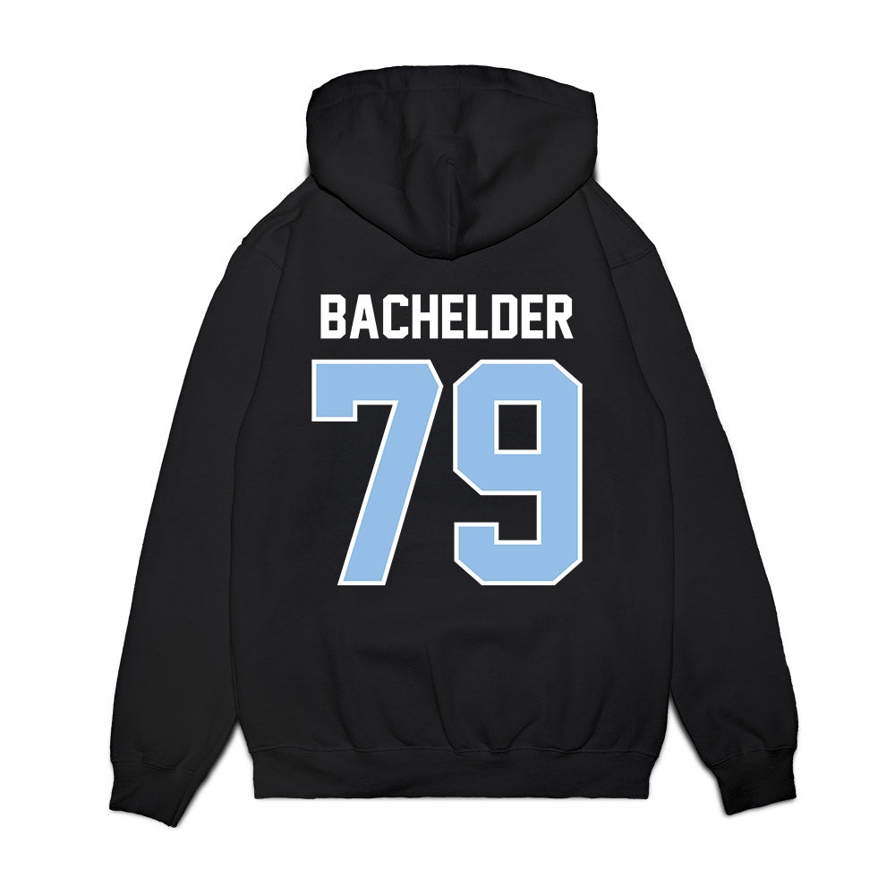 Old Dominion - NCAA Football : Theo Bachelder - Vintage Helmet Premium Hooded Sweatshirt-1