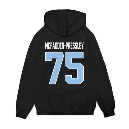 Old Dominion - NCAA Football : Lorenzo McFadden-Pressley - Vintage Helmet Premium Hooded Sweatshirt-1