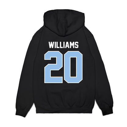 Old Dominion - NCAA Football : Langston Williams - Vintage Helmet Premium Hooded Sweatshirt-1