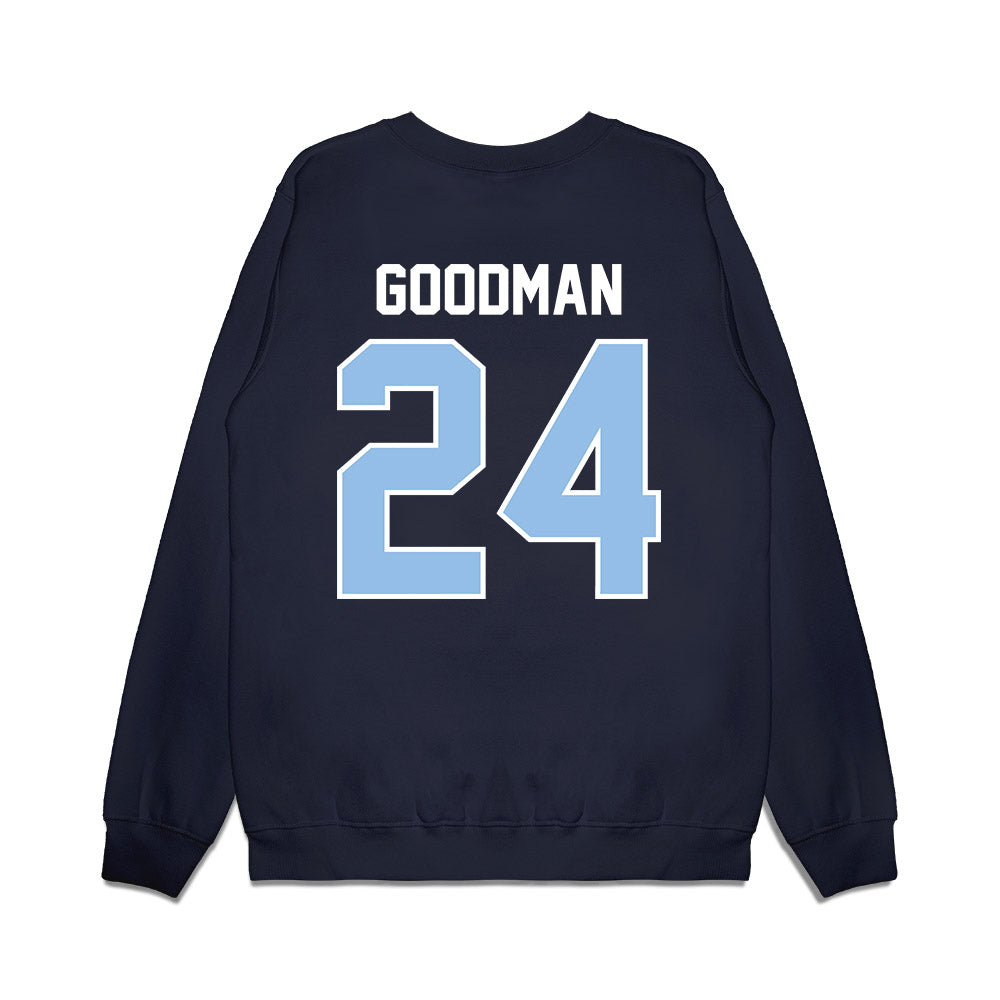 Old Dominion - NCAA Football : Dirrick Goodman - Vintage Helmet Premium Crewneck Sweatshirt-1